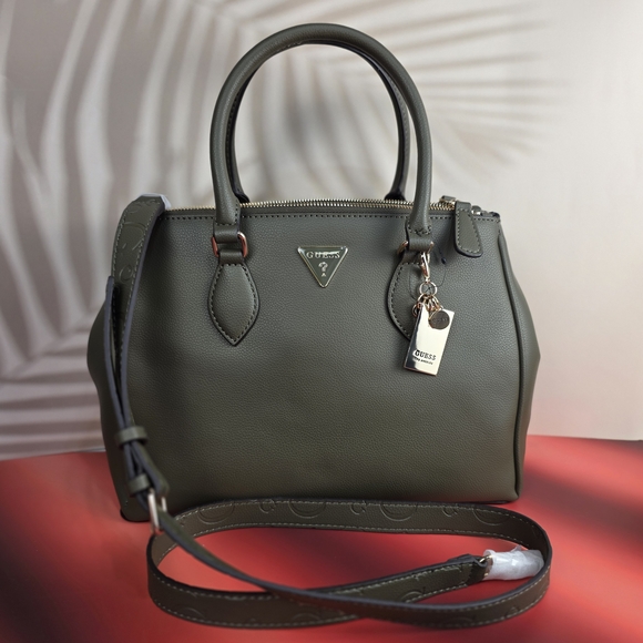 GUESS Doretta Stylish Olive Satchel